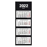 Herlitz 50036035 4-Monats-Wandkalender 2022, 33 x 87,5 cm, 1 Stück