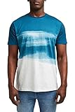 ESPRIT Herren 051EE2K305 T-Shirt, 451/PETROL Blue 2, XL