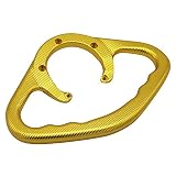 POPQ CNC Aluminium Motorrad Beifahrer Handgriffe, Handgriff Tank Haltegriff Armlehne Beifahrergriffe Motorrad Tankdeckelschutz Für Yamaha R125 YZF YZF-R125 YZF R 125 2008-2015