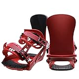 IPOUJ 2022 Snowboardhalter, Furnierhalter,Skiausrüstung,Tragbare Mini Durable Bandage Skischuh- und Snowboardkombination,Geeignet für Outdoorsport,Reise Bergsteigen Klette red-L