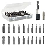 icyant Schraubenausdreher Set, 22 PCS HSS Sausdreher Set Profi für Beschädigte Schraube 2-12mm Einfach Raus Beschädigte Schraubenausdreher Set Werkzeug zum Entfernen Gebrochener Schraub