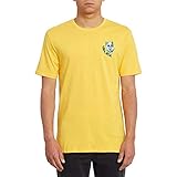 Volcom Herren Wiggly BSC Ss Kurzärmeliges T-Shirt, gelb (Citrus Gold), XS