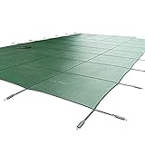 Pool Abdeckplane Poolplane Poolabdeckung Große Sicherheits-Poolabdeckung für Eingelassene Pools, Rechteckige Winterschwimmbeckenabdeckungen, PP Mesh Strapazierfähiges, Eingelassenes Pool-Komp