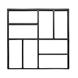 Faziango Pflasterform DIY, Gehweg Form, Schalungsform 40x40x4cm, Betonformen, Wiederverwendbar Garten Schablone Gehwegplatten, Pflastersteine Terrassenp
