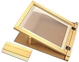 Major Brushes A3-Siebdruck-Starter-Set, aus Holz, mit Scharnieren, Rak