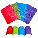 INSANYJ Faltbares Sitzkissen Outdoor Wasserfest Erwachsene, 4 Stück Sitzunterlage Outdoor Kinder Wasserdicht Thermo Sitzkissen Faltbar, Sitzmatte Outdoor für Garten Picknick Freien Wander Camping