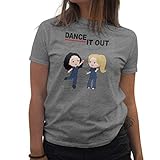 Dance It Out Greys Anatomy Characters Damen Grau T-Shirt Size L