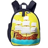 Kinderrucksack Kleinkind Jungen Mädchen Kindergartentasche Boot Piratenschiff Segel Backpack Schultasche Rucksack