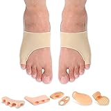 12 Ballenzeh Korrektor Kleinen Zehen Linderung Schutzhüllen Bunion Sockenzehe Korrektor Weiches Silikon Gel Bunionette Pad Zehentrenner für Hallux Valgus Linderung von B