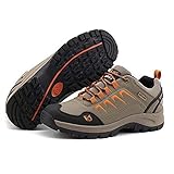 OPINGGU Männer Und Frauen Trekkingschuhe,Paar Trekkingschuhe Niedriger Schnitt Lässige Tragbare Sicherheitsschuhe Atmungsaktiv ​Offroad-Kletter-Outdoor-Sportschuhe,Braun,43