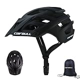 Cairbull City Aerodynamik Größe Specialized Fahrradhelm MTB Helm 55-61 cm Mountainbike Helm Herren & Damen Schwarz Mit Rucksack Fahrrad Helm Integral 19 Belüftungsk