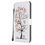 Handyhülle Kompatibel mit Moto Edge 20 Pro Hülle Flip Lederhülle, für Moto Edge 20 Pro Handyhülle Book Case Wallet PU Leder Tasche und Magnet Kartenfach Silikon Bumper Schutzhülle Haustierb