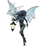 SUPYINI Engel Harz Garten Statuen, Fee Laterne Ornament, Engel Elfen Garten Dekoration Figuren, Garten Dekoration Harz Statue, Engel Mädchen Figuren Handwerk Tür Garten H