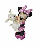 Bullyland 15329 - Spielfigur, Walt Disney Classics, Minnie Mouse mit Hund, ca. 7 cm, ideal als Torten-Figur, detailgetreu, PVC-frei, tolles Geschenk für Kinder zum fantasievollen Sp