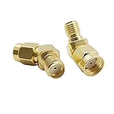 MANHONG Koaxialstecker-Schnelladapter 1 STÜCKE 135 Grad SMA Typ Adapter RP SMA Male Stecker an SMA Weibliche Buchse 45 Grad 135 Grad Anschluss for FPV Gogg