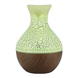 kekison Luftbefeuchter Ultraschall Aroma Diffuser mit Bunt LED Licht für zuhause, Yoga, Büro, SPA, S