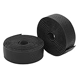 Dilwe Fahrrad Lenkerband, Weiche Schweißabsorption Fahrrad Lenkerband Fahrradzubehör(Schwarz)