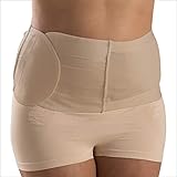Corsinel Stützgürtel für Stoma, parastomale Hernien, Nabel- & Leistenbruch │entlastend für mehr Mobilität │ Bauchgurt mit Klettverschluss für optimalen Sitz & glatte Konturen │ 20 cm hoch, beige, XS
