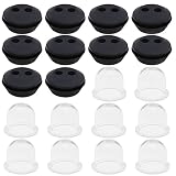 10 Stücke Universal Gummitülle Dichtung Benzintank Ersetzteile mit 2 Loch für Rasenmäher Kettensäge Motorsägen 22mm Schwarz Lichtdurchlässig