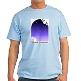 CafePress Sa-Logo-Newb-Texted.png T-Shirt Baumwolle T-Shirt Gr. M, hellb