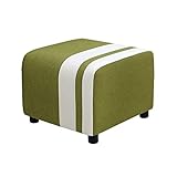 LXLAMP Sitzhocker mit Stauraum Sitzwürfel Sitzbank Fußhocker PU-Nähte Hocker Hocker Hocker Ottomane Gepolsterte Fußstütze Dreibeinige Beinstütze weich gepolstert (Color : Green)