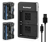 Blumax 2X Akku 1650mAh ersetzt Sony NP-FM500H + Slim Dual-Ladegerät USB kompatibel mit Sony Alpha 68 Alpha 58 Alpha 99II