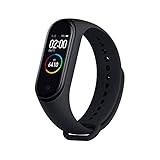 Xiaomi Mi Band 4 Smart Band 0.95 Zoll Full AMOLED Touchscreen Activity Tracker mit Herzfrequenzmessung Benachrichtigungen wasserdicht 5 ATM Schw