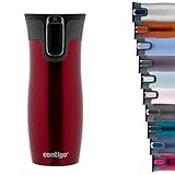 Contigo Thermobecher West Loop Autoseal, Edelstahl Isolierbecher, Reisebecher, Kaffebecher To Go, auslaufsicher, 100% dicht, hält bis zu 5h heiß/12h kalt, 470 ml, BPA frei, R