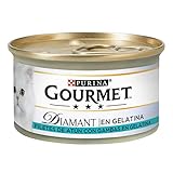 Gourmet Purina Gourmet Diamant Gelatine Leckerlis Katzenfutter mit Thunfisch, 24 x 85 g