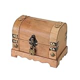 HMF 6414-50 Spardose aus Holz mit Schloss | 18,5 x 12 x 14 cm | Klein | Namib