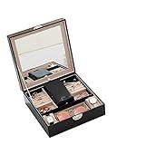 AYCPG Elegante Outlook Schmuckschatulle + Einfache Ring Organizer Box Medium Schmuck Box Quaste Schmuck Box Organizer Frau Lucar Lucar. (Color : Black, Size : Free Size)