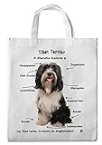 Merchandise for Fans Einkaufstasche - 38 x 42 cm - Motiv: Alternative Anatomie Tibet Terrier 03