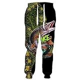 Jagd Tier Wolf 3D Druck Hosen Herren Damen Harajuku Sweatpants Hip Hop Casual Hose, Hose 2, 41-44.5