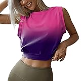 Damen Tank Top Crop Tops Y2K Slim Fit Sommer Oberteile Basic Oberteile Round Neck Ribbed Top Ärmellose Shirt Bluse Weste Damen Y2K Kurzarm T Shirt Vintage Camisole Tank Tops Sommer Tee Streetw