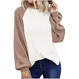 HHOP Tops Damen Spitze Tunika Damen Pullover Dunkelbraun seidentunika ausgefallene Kleider longleave Damen blusen top Damen Pullover Damen Sale Festliche Oberteile Damen dünne Jack