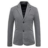 Newanna Sakko Herren Slim Fit Einfarbig Sakko Blazer Männer Modern Freizeit Jackett Business Anzugjacke Smokingjacken Winterjack