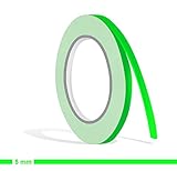 siviwonder Zierstreifen neon grün in 5 mm Breite und 10 m Länge für Auto Boot Jetski Modellbau Klebeband Aufkleber Dekorstreifen neongrün F