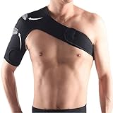 MYHH Atmungsaktiv Verstellbare Schulterstütze Brace Unisex Sport Kompression Klammer-Bügel-Verpackungs-Schulter-Gurt, Größe: Rechte S