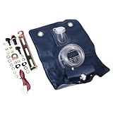 MeterBew1147 Scheibenwaschflaschen-Tasche mit 12-Volt-Pumpe, Universal-Scheibenwaschflaschen-Taschen-Kit mit 12-Volt-Pumpe für Oldtimer 151286776374 Gute Leistung (Blau)