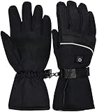 Elektrische batteriebeheizte Handschuhe,Damen Herren Touchscreen Wasserabweisende Hitzehandschuhe Wasserdichter Touchscreen Wärmeisolierende Arthritis Handschuhe Winter zum Skifahren Motorradfahren W