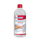 SOS Desinfizierendes Hand-Gel, Desinfektion aus 70% Ethanol, Desinfektionsmittel Gel für die Hände beseitigt zuverlässig Bakterien, Viren und Pilze, parfümfreie Handdesinfektion für zu Hause, 500