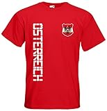 Österreich Austria T-Shirt Name Nr Fanshirt Trikot EM-2021 Rot XXL