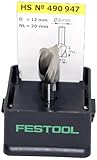 festool 490947 Spiralnutfräser Schaft 8 mm HS SPI S8 D12/20