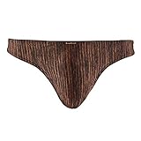 bruno banani Herren Range G-String, schwarz//Kupfer Print, M