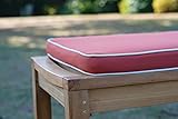 MERCB Outdoor-Bankkissen, wasserdicht, für Veranda, Schaukel, rutschfest, lange Stuhl-Rückenlehne, Fresko-Sofa-Kissen mit Reißverschluss, Kissen für Terrassenmöbel, Garten, E