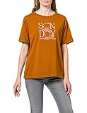 Scotch & Soda Maison Damen Grafik aus Bio-Baumwolle T-Shirt, 0634 Spice, L