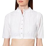 Stockerpoint Damen Bluse B-7086 Trachtenbluse, Weiß (Weiss Weiss), (Herstellergröße: 40)