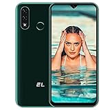 EL D60 PRO Smartphone ohne Vertrag Günstig 4G Handy Android 10 mit 6,1' Screen 3GB+32GB (128GB erweiterbar), 8MP + 13MP Kameras 4000mAh Akku Dual SIM Gesichtsentsperrung Fingerabdruck Sensor Grü