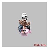 Tongjun Wärmeübertragung Kochkowski Wärmeübertragung Cartoon Eltern-Kind-Ausstattungs-Wärmeübertragung Hot Stamp Hot-Karten-T-Shirt Gepäck hohe elastischer Widerstand Kleidung Ornamente (Size : 2)