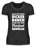 Männer Kein Dicker Bauch Feinkost Gewölbe Fast Food T-Shirt übergewichtig - Damenshirt -XXL-Schw